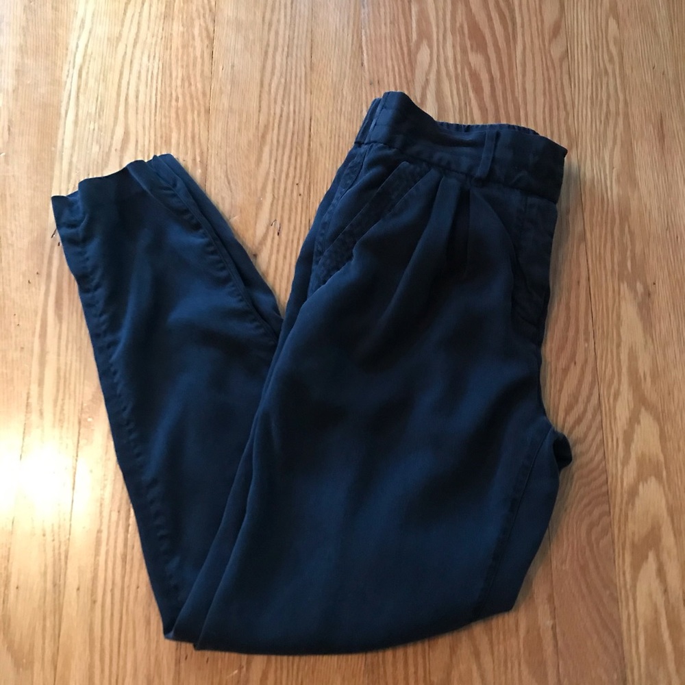 Wilfred 100% lyocell black pleated pants skinny 2